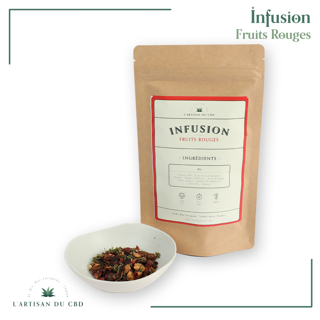 Infusion Chanvre Fruits Rouges Bio – L'Artisan du cbd